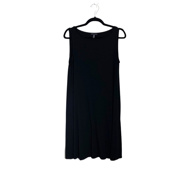 Eileen Fisher Dresses & Skirts - EILEEN FISHER Black Sleeveless Swing Tank Dress
